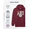 image:imageJanSport NCAA Officially Licensed Rival Hoodie Long Sleeve Unisex Sweatshirt CottonPolyester Blend DoubleLayered HoodArizona State Sun Devils