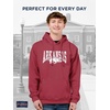 image:imageJanSport NCAA Officially Licensed Rival Hoodie Long Sleeve Unisex Sweatshirt CottonPolyester Blend DoubleLayered HoodArkansas Razorbacks