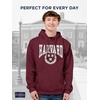 image:imageJanSport NCAA Officially Licensed Rival Hoodie Long Sleeve Unisex Sweatshirt CottonPolyester Blend DoubleLayered HoodHarvard Crimson