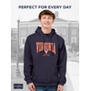 image:imageJanSport NCAA Officially Licensed Rival Hoodie Long Sleeve Unisex Sweatshirt CottonPolyester Blend DoubleLayered HoodIllinois Illini