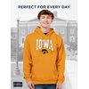 image:imageJanSport NCAA Officially Licensed Rival Hoodie Long Sleeve Unisex Sweatshirt CottonPolyester Blend DoubleLayered HoodIowa Hawkeyes