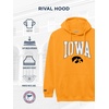 image:imageJanSport NCAA Officially Licensed Rival Hoodie Long Sleeve Unisex Sweatshirt CottonPolyester Blend DoubleLayered HoodIowa Hawkeyes