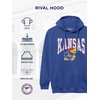 image:imageJanSport NCAA Officially Licensed Rival Hoodie Long Sleeve Unisex Sweatshirt CottonPolyester Blend DoubleLayered HoodKansas Jayhawks