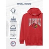 image:imageJanSport NCAA Officially Licensed Rival Hoodie Long Sleeve Unisex Sweatshirt CottonPolyester Blend DoubleLayered HoodLouisville Cardinals