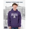 image:imageJanSport NCAA Officially Licensed Rival Hoodie Long Sleeve Unisex Sweatshirt CottonPolyester Blend DoubleLayered HoodNorthwestern Wildcats