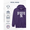 image:imageJanSport NCAA Officially Licensed Rival Hoodie Long Sleeve Unisex Sweatshirt CottonPolyester Blend DoubleLayered HoodNorthwestern Wildcats