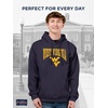 image:imageJanSport NCAA Officially Licensed Rival Hoodie Long Sleeve Unisex Sweatshirt CottonPolyester Blend DoubleLayered HoodWest Virginia Mountaineers