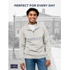 image:imageJanSport NCAA Officially Licensed Rival Quarter Zip Sweatshirt Long Sleeve Unisex CottonPolyester Blend StandUp CollarBYU Cougars