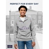 image:imageJanSport NCAA Officially Licensed Rival Quarter Zip Sweatshirt Long Sleeve Unisex CottonPolyester Blend StandUp CollarLSU Tigers