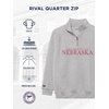 image:imageJanSport NCAA Officially Licensed Rival Quarter Zip Sweatshirt Long Sleeve Unisex CottonPolyester Blend StandUp CollarNebraska Cornhuskers