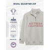image:imageJanSport NCAA Officially Licensed Rival Quarter Zip Sweatshirt Long Sleeve Unisex CottonPolyester Blend StandUp CollarUSC Trojans