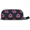 image:imageJanSport Perfect Pouch  Accordion Opening Single Compartment with 3 Dividers Small Internal PocketHappy Hearts Black