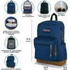 image:imageJanSport Right Pack Backpack  Durable Daypack with Padded 15 Laptop Sleeve Spacious Main Compartment amp Integrated Water Bottle Pocket  Moon FlowerNavy