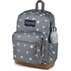 image:imageJanSport Right Pack Backpack  Durable Daypack with Padded 15 Laptop Sleeve Spacious Main Compartment amp Integrated Water Bottle Pocket  Moon FlowerShell Yes Grey
