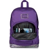 image:imageJanSport Right Pack Expressions Backpack  Main Compartment 15inch Padded Laptop Compartment Side Water Bottle Pocket Utility Pocket with Zippered Rain Flap Denim Wash BlackBog Glam Suede Grape JellyPurplePink
