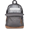 image:imageJanSport Right Pack Expressions Backpack  Main Compartment 15inch Padded Laptop Compartment Side Water Bottle Pocket Utility Pocket with Zippered Rain Flap Denim Wash BlackWestbound Embroidery Smokey GritOxfordTan