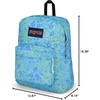 image:imageJanSport SuperBreak One Backpack  Durable Lightweight Bookbag with 1 Main Compartment Front Utility Pocket with Builtin Organizer  Premium Backpack Faded Floral Fresh MintBaby Blossom Blue