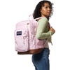 image:imageJansport JS0A2SDD7S1 Cool Student Laptop Backpack Coconut 15 inches  Ergonomic Straps Waterbottle Pocket Campus Weekender Travel RucksackFlutter By Pink Ice
