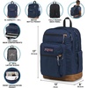 image:imageJansport JS0A2SDD7S1 Cool Student Laptop Backpack Coconut 15 inches  Ergonomic Straps Waterbottle Pocket Campus Weekender Travel RucksackLines  Vines