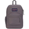 image:imageJanSport Cross Town Plus Backpack  Large Main Compartment Side Water Bottle Pocket 15Inch Padded Laptop Sleeve  Color Blocked  Mahogany HazeGraphite Grey