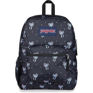 image:imageJanSport 26L Cross Town Backpack  12 inch Classic Daypack Red Hippie DaysPastel Petals Black