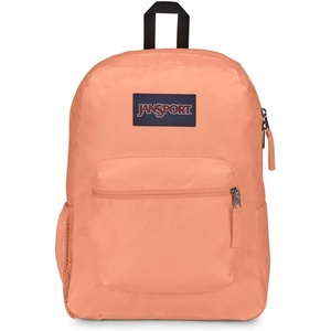 image:imageJanSport 26L Cross Town Backpack  12 inch Classic Daypack Red Hippie DaysPeach Neon