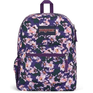 image:imageJanSport 26L Cross Town Backpack  12 inch Classic Daypack Red Hippie DaysPurple Petals