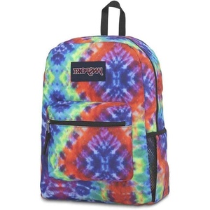 image:imageJanSport 26L Cross Town Backpack  12 inch Classic Daypack Red Hippie DaysRedMulti Hippie Days