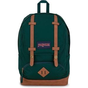 image:imageJanSport Cortlandt Laptop Backpack Deep Juniper 15 Laptop SleeveSynthetic Leather Shoulder Computer Bag with Large Compartment Padded Straps Rucksack for Men WomenDeep Juniper