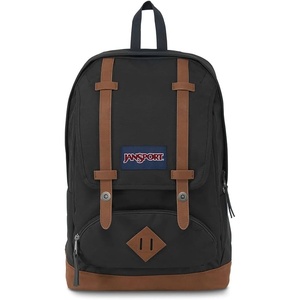 image:imageJanSport Cortlandt Laptop Backpack Deep Juniper 15 Laptop SleeveSynthetic Leather Shoulder Computer Bag with Large Compartment Padded Straps Rucksack for Men WomenBlack