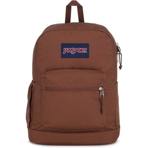 image:imageJanSport Cross Town Plus Backpack  Large Main Compartment Side Water Bottle Pocket 15Inch Padded Laptop Sleeve  Color Blocked  Mahogany HazeBasic Brown