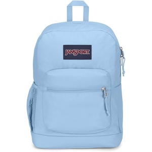 image:imageJanSport Cross Town Plus Backpack  Large Main Compartment Side Water Bottle Pocket 15Inch Padded Laptop Sleeve  Color Blocked  Mahogany HazeBlue Dusk