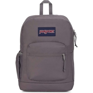 image:imageJanSport Cross Town Plus Backpack  Large Main Compartment Side Water Bottle Pocket 15Inch Padded Laptop Sleeve  Color Blocked  Mahogany HazeGraphite Grey