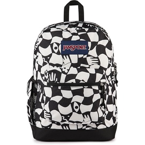 image:imageJanSport Cross Town Plus Backpack  Large Main Compartment Side Water Bottle Pocket 15Inch Padded Laptop Sleeve  Color Blocked  Mahogany HazeGravity Check