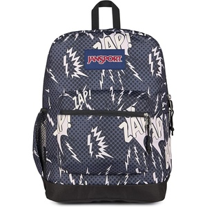 image:imageJanSport Cross Town Plus Backpack  Large Main Compartment Side Water Bottle Pocket 15Inch Padded Laptop Sleeve  Color Blocked  Mahogany HazeHigh Voltage