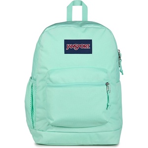 image:imageJanSport Cross Town Plus Backpack  Large Main Compartment Side Water Bottle Pocket 15Inch Padded Laptop Sleeve  Color Blocked  Mahogany HazeMagic Mint