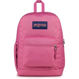 image:imageJanSport Cross Town Plus Backpack  Large Main Compartment Side Water Bottle Pocket 15Inch Padded Laptop Sleeve  Color Blocked  Mahogany HazeMauve Haze