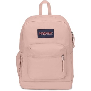 image:imageJanSport Cross Town Plus Backpack  Large Main Compartment Side Water Bottle Pocket 15Inch Padded Laptop Sleeve  Color Blocked  Mahogany HazeMisty Rose