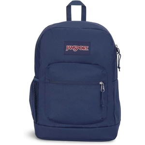 image:imageJanSport Cross Town Plus Backpack  Large Main Compartment Side Water Bottle Pocket 15Inch Padded Laptop Sleeve  Color Blocked  Mahogany HazeNavy