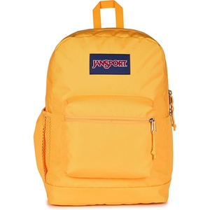 image:imageJanSport Cross Town Plus Backpack  Large Main Compartment Side Water Bottle Pocket 15Inch Padded Laptop Sleeve  Color Blocked  Mahogany HazeOrange Soda