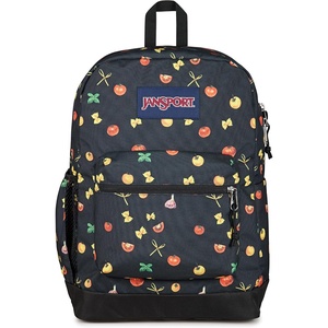 image:imageJanSport Cross Town Plus Backpack  Large Main Compartment Side Water Bottle Pocket 15Inch Padded Laptop Sleeve  Color Blocked  Mahogany HazePasta Party
