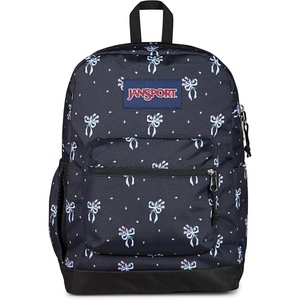 image:imageJanSport Cross Town Plus Backpack  Large Main Compartment Side Water Bottle Pocket 15Inch Padded Laptop Sleeve  Color Blocked  Mahogany HazePastel Petals Black