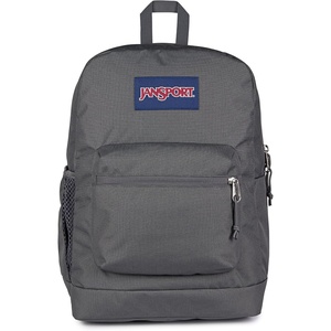 image:imageJanSport Cross Town Plus Backpack  Large Main Compartment Side Water Bottle Pocket 15Inch Padded Laptop Sleeve  Color Blocked  Mahogany HazeSmokey Grit