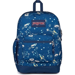image:imageJanSport Cross Town Plus Backpack  Large Main Compartment Side Water Bottle Pocket 15Inch Padded Laptop Sleeve  Color Blocked  Mahogany HazeVortex Voyage
