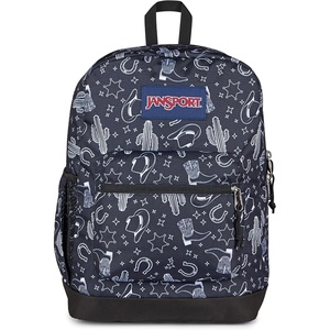 image:imageJanSport Cross Town Plus Backpack  Large Main Compartment Side Water Bottle Pocket 15Inch Padded Laptop Sleeve  Color Blocked  Mahogany HazeWild West Escape