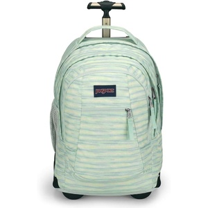 image:imageJanSport Driver 8 Rolling Backpack  Wheeled Travel Bag with 15Inch Laptop Sleeve One Size Navy70s Space Dye Fresh Mint