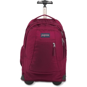 image:imageJanSport Driver 8 Rolling Backpack  Wheeled Travel Bag with 15Inch Laptop Sleeve One Size NavyRusset Red