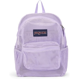 image:imageJanSport Eco Mesh Backpack Red Tape 17 x 125 x 6  Large SemiTransparent Bag for Adults with Laptop Sleeve Padded Back Panel BlackPastel Lilac