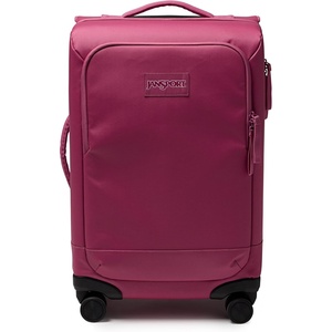 image:imageJanSport Good Latitude Checked Spinner Suitcase  68L Water Resistant Travel Luggage  26inch Large Durable Lightweight Rolling Hardside Softside Bag Emerald PoolMauve Haze