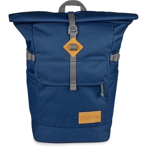 image:imageJanSport Hatchet Rolltop Backpack  17inch Padded Laptop Sleeve Spacious Main Compartment Dual Water Bottle Pockets NavyNavy